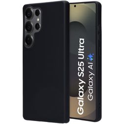 Mobiparts Samsung Galaxy S25 Ultra Siliconen Hoesje Backcover - Zwart