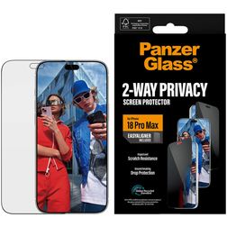 PanzerGlass Ultra Wide Fit iPhone 18 Pro Max Glazen Screenprotector Privacy - Case Friendly + Installatieframe