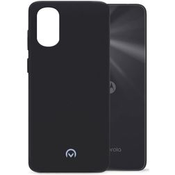 Mobilize Rubber Gelly Motorola Moto G22 Hoesje Flexibel TPU Backcover - Matt Black