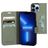 Mobiparts Classic Wallet iPhone 13 Pro Hoesje Bookcase Portemonnee - Stone Green