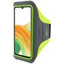 Mobiparts Comfort Fit Telefoonhouder Hardlopen Samsung Galaxy A33 Sport Hoesje Neopreen Sportarmband - Neon Green