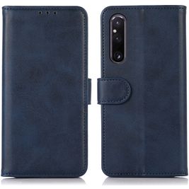 Mobigear Wallet Sony Xperia 1 V Hoesje Bookcase Portemonnee - Blauw