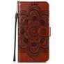 Mobigear Mandala Google Pixel 5 Hoesje Bookcase Portemonnee - Bruin