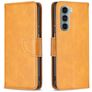 Mobigear Excellent Motorola Moto G200 5G Hoesje Bookcase Portemonnee - Cognac