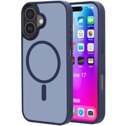 Mobiparts Hardcover iPhone 17 MagSafe Hoesje Hardcase Backcover - Satin Blue