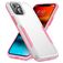 Mobigear Heavy Armor iPhone 14 Plus Hoesje Hardcase Backcover Shockproof - Wit / Roze