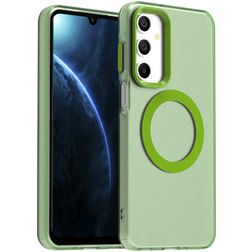 Mobigear Shockproof Samsung Galaxy A16 MagSafe Hoesje Hardcase Backcover - Groen