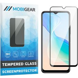 Mobigear Premium Vivo Y33s Glazen Screenprotector - Case Friendly - Zwart