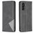 Mobigear Rhombus Slim Samsung Galaxy A56 Hoesje Bookcase - Zwart