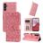 Mobigear Sunflower Samsung Galaxy A14 Hoesje Bookcase Portemonnee - Magenta