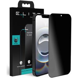 Elite iPhone 14 Glazen Screenprotector Privacy - Case Friendly - Zwart