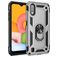Mobigear Armor Ring Samsung Galaxy A01 Hoesje Hardcase Backcover Shockproof met Ringhouder - Zilver
