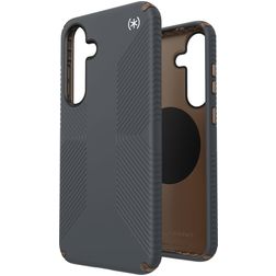 Speck Presidio2 Grip Magnet Samsung Galaxy S25 Plus MagSafe Hoesje Hardcase Backcover Shockproof - Charcoal Grey