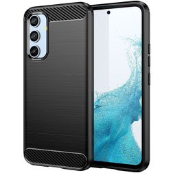 Mobigear Brushed Slim Samsung Galaxy A54 Hoesje Flexibel TPU Backcover - Zwart