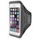 Mobiparts Comfort Fit Telefoonhouder Hardlopen iPhone 8 Sport Hoesje Neopreen Sportarmband - Zwart