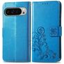 Mobigear Clover Google Pixel 9 Pro XL Hoesje Bookcase Portemonnee - Blauw