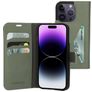 Mobiparts Classic Wallet iPhone 14 Pro Hoesje Bookcase Portemonnee - Stone Green