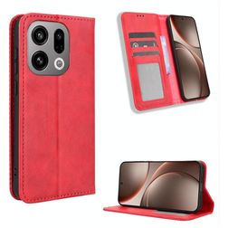 Mobigear Sensation OPPO Find X9 Hoesje Bookcase Portemonnee - Rood