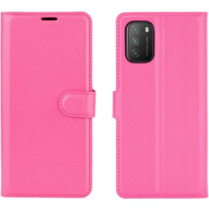 Mobigear Classic POCO M3 Hoesje Bookcase Portemonnee - Magenta