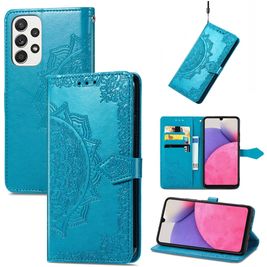 Mobigear Mandala Samsung Galaxy A33 Hoesje Bookcase Portemonnee - Blauw
