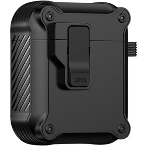Mobigear Armor Clip Apple AirPods 1 Hardcase Hoesje - Zwart