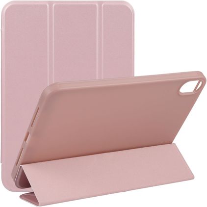 Mobigear Tri-Fold Gel iPad Mini 6 (2021) Hoes TPU,Kunstleer Bookcase - Roségoud