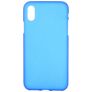 Mobigear Colors iPhone XS Max Hoesje Flexibel TPU Backcover - Blauw