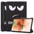 Mobigear Tri-Fold Gel Samsung Galaxy Tab S7 FE Hoes TPU,Kunstleer Bookcase + Stylus Houder - Do Not Touch