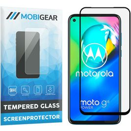 Mobigear Premium Motorola Moto G8 Power Glazen Screenprotector - Case Friendly - Zwart