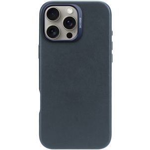 Decoded iPhone 16 Pro Max MagSafe Hoesje Echt Leer Backcover - Marineblauw
