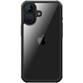 Valenta Full Cover iPhone 16 Hoesje Gehard Glas Backcover Shockproof - Zwart