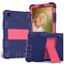Mobigear ShieldStand Samsung Galaxy Tab A7 Lite Hoes Hard kunststof / Siliconen Backcover + Standaard - Blauw / Roze