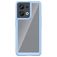Mobigear Crystal OPPO Reno 8 5G Hoesje Hardcase Backcover - Transparant / Blauw