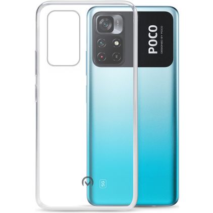 Mobilize Gelly Doorzichtig POCO M4 Pro 5G Hoesje Flexibel TPU Backcover - Transparant