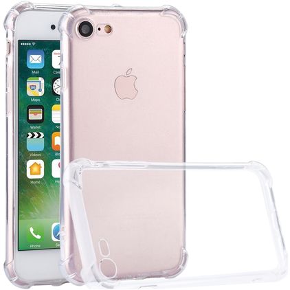 Mobigear Cushion Doorzichtig iPhone 8 Hoesje Flexibel TPU Backcover Shockproof - Transparant