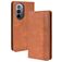 Mobigear Sensation Motorola Edge X30 Hoesje Bookcase Portemonnee - Cognac