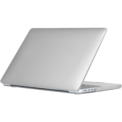 Mobigear Metallic MacBook Pro 14 Inch (2021-2026) Hoes Hardshell Laptopcover MacBook Case - Zilver - Model A2442 / A2779 / A2918 / A2992 / A3401 / A3112 / A3434 / A3427 / A3426