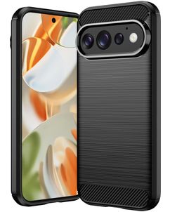Mobigear Brushed Slim Google Pixel 11 Pro Hoesje Flexibel TPU Backcover - Zwart