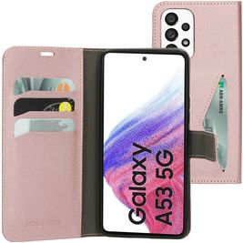 Mobiparts Classic Wallet Samsung Galaxy A53 Hoesje Bookcase Portemonnee - Roze
