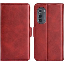 Mobigear Slim Magnet Motorola Edge (2022) Hoesje Bookcase Portemonnee - Rood