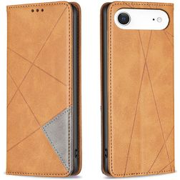 Mobigear Rhombus Slim iPhone Air Hoesje Bookcase - Cognac