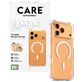 CARE by PanzerGlass Fashionable Doorzichtig iPhone 17 Pro Max Siliconen MagSafe Hoesje Backcover - Transparant