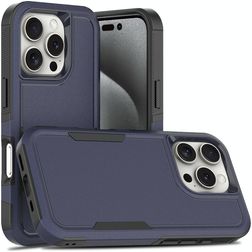 Mobigear Heavy Armor iPhone 16 Pro Hoesje Hardcase Backcover Shockproof - Donkerblauw