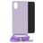 Mobilize Lanyard Gelly Samsung Galaxy A03 Flexibel TPU Hoesje met koord - Pastel Purple