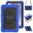 Mobigear SureGrip Xtreme Samsung Galaxy Tab A9 (2023) Hoes Hard Kunststof,Siliconen Backcover + Schouderband + Standaard - Blauw