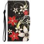 Mobigear Design Huawei P40 Lite E Hoesje Bookcase Portemonnee - Bloemen