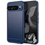Mobigear Brushed Slim Google Pixel 9 Pro XL Hoesje Flexibel TPU Backcover - Blauw