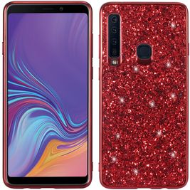 Mobigear Glitter Samsung Galaxy A9 (2018) Hoesje Hardcase Backcover - Rood Mobigear Glitter Samsung Galaxy A9 (2018) Hoesje Hardcase Backcover - Rood