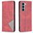 Mobigear Rhombus Slim Motorola Moto G200 5G Hoesje Bookcase - Rood