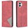 Mobigear Rhombus Slim Nothing Phone (1) Hoesje Bookcase - Rood